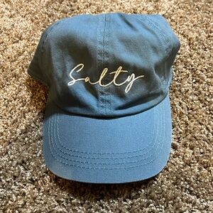 SALTY Denim Baseball Cap NWOT. One Size